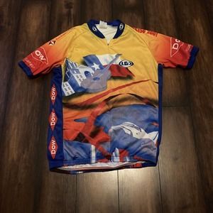 Louis Garneau Sz L Cycling Bicycle S/S Texas Polyester Stretch Jersey Men's